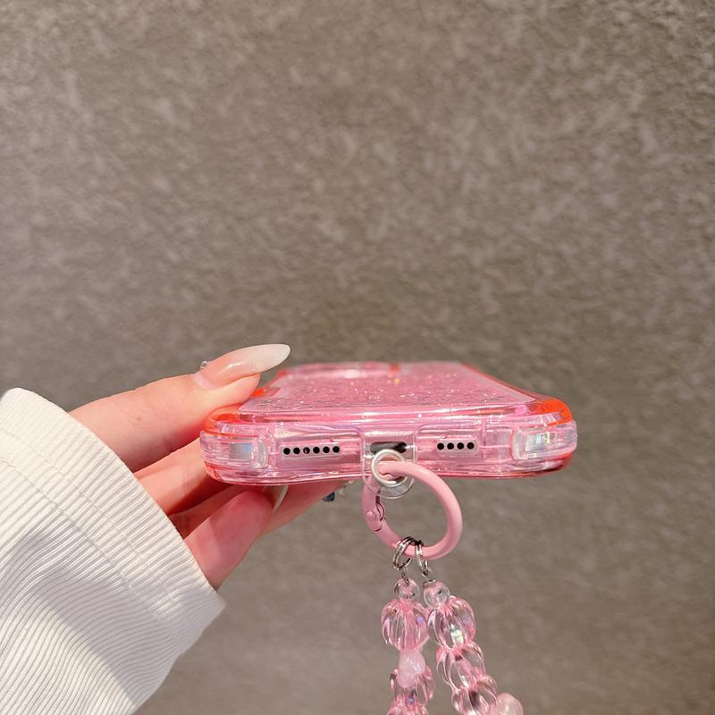 Ameigas Glitter MagSafe Bracelet Anti-Fall Phone Case