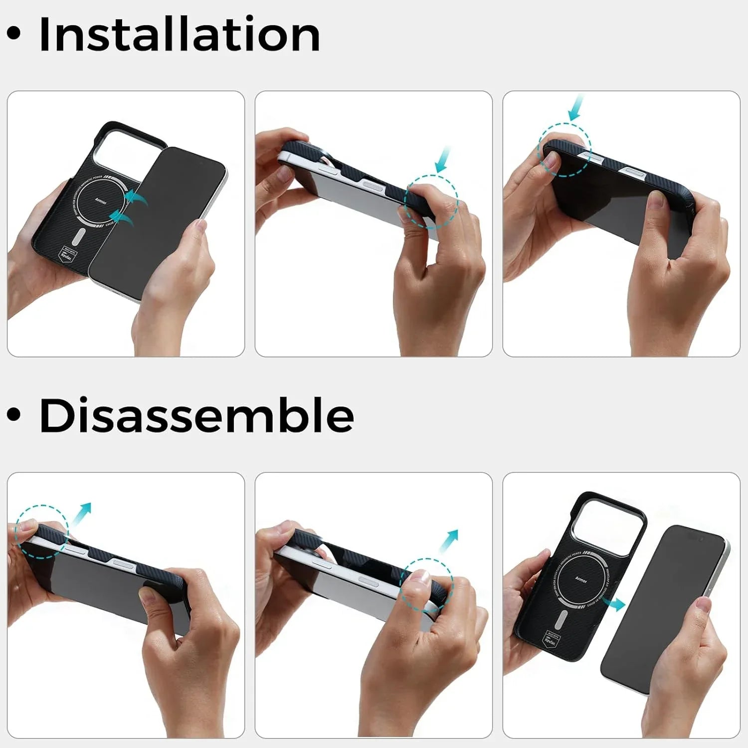 Ameigas ArmorAir Kevlar Ultra-Slim MagSafe Phone Case - Ameigas