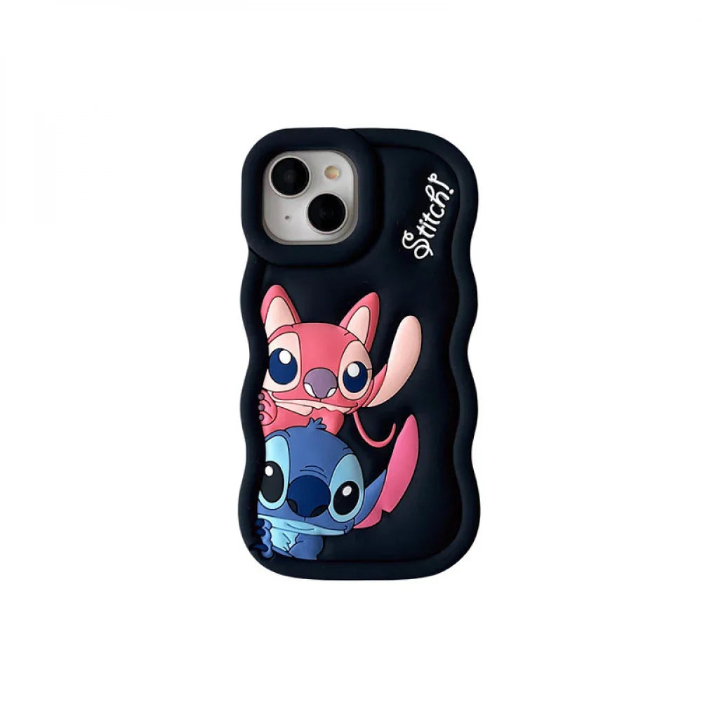 Ameigas 3D Cartoon Stitch Shockproof Phone Case for iPhone - Ameigas