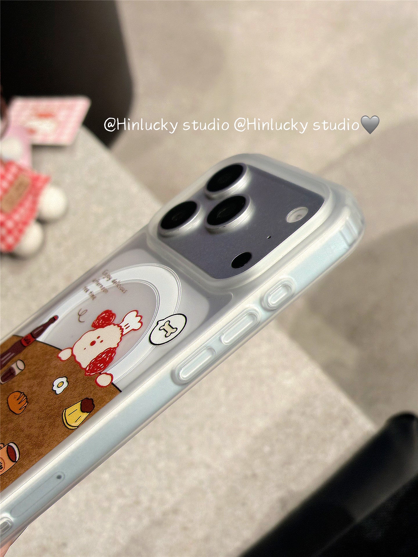 Ameigas Doodle Pup Tea-Time Case - Puppy & Pastry MagSafe Skin-Feel Cover