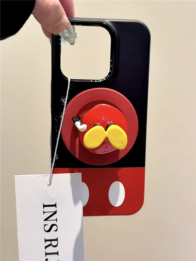 Ameigas Cute Cartoon Mickey Back View Magnetic Stand Phone Case - Ameigas