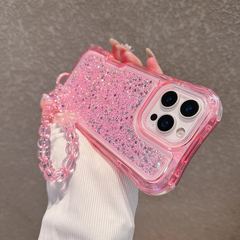 Ameigas Glitter MagSafe Bracelet Anti-Fall Phone Case
