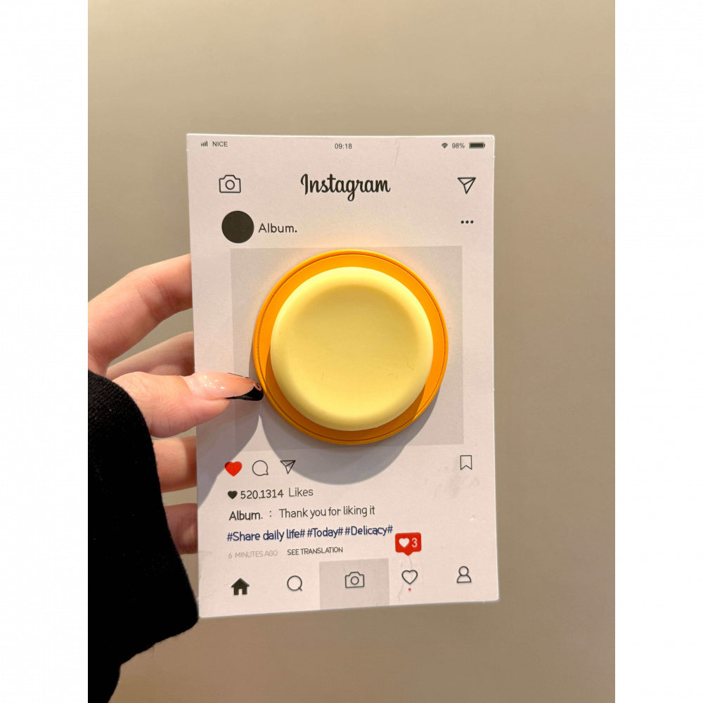 Ameigas Minimalist Button Case - Clean Design with Magnetic Snap-On Stand
