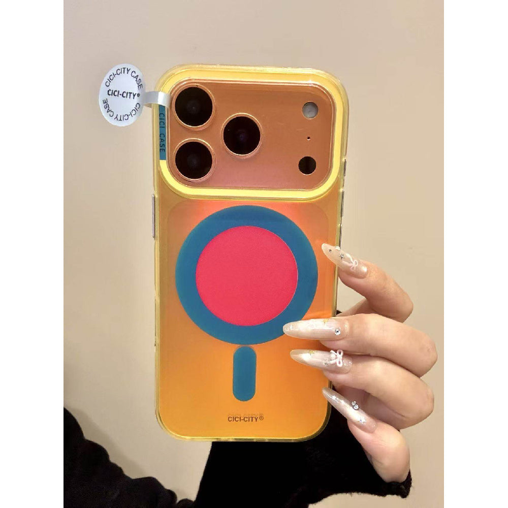 Ameigas Dopamine Aurora Case - Vivid Multicolor MagSafe Charging Cover