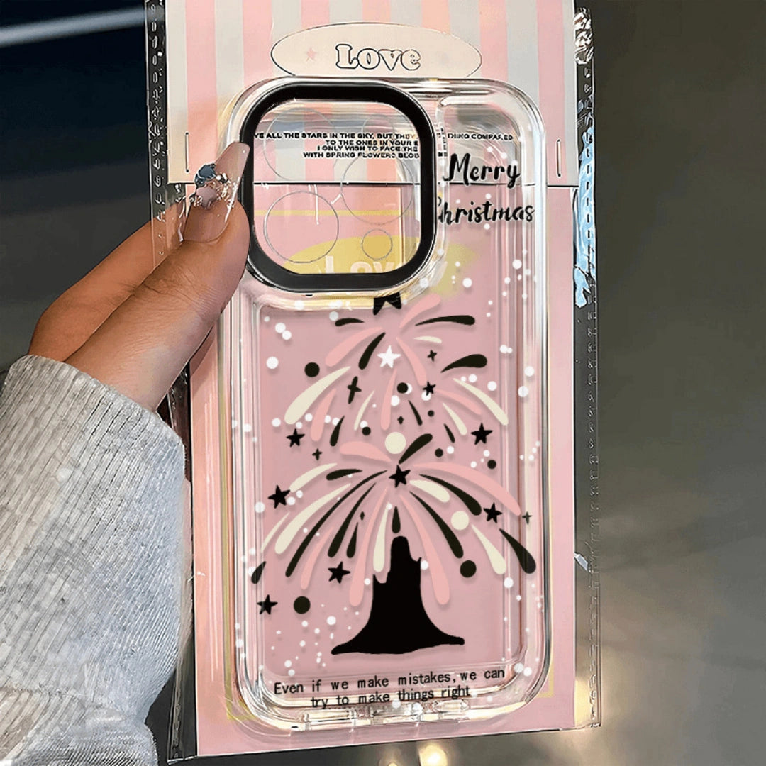 Ameigas Christmas Tree Soft Gel Transparent Phone Case