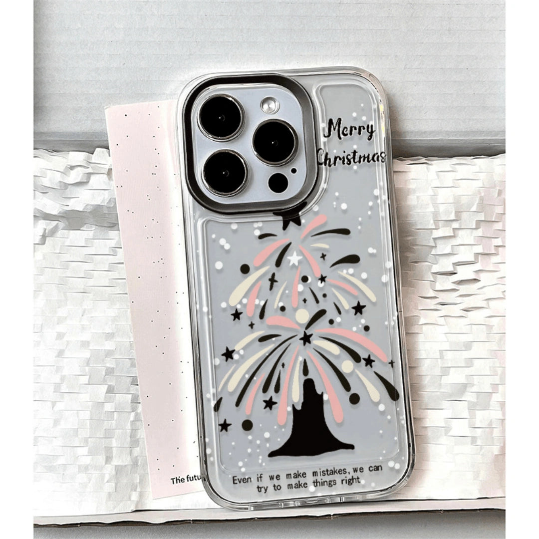 Ameigas Christmas Tree Soft Gel Transparent Phone Case