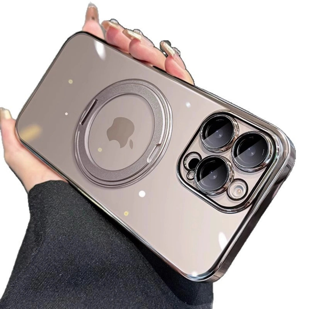 Ameigas Cosmic Orange Glossy Case — Magnetic Stand & 360° Protection