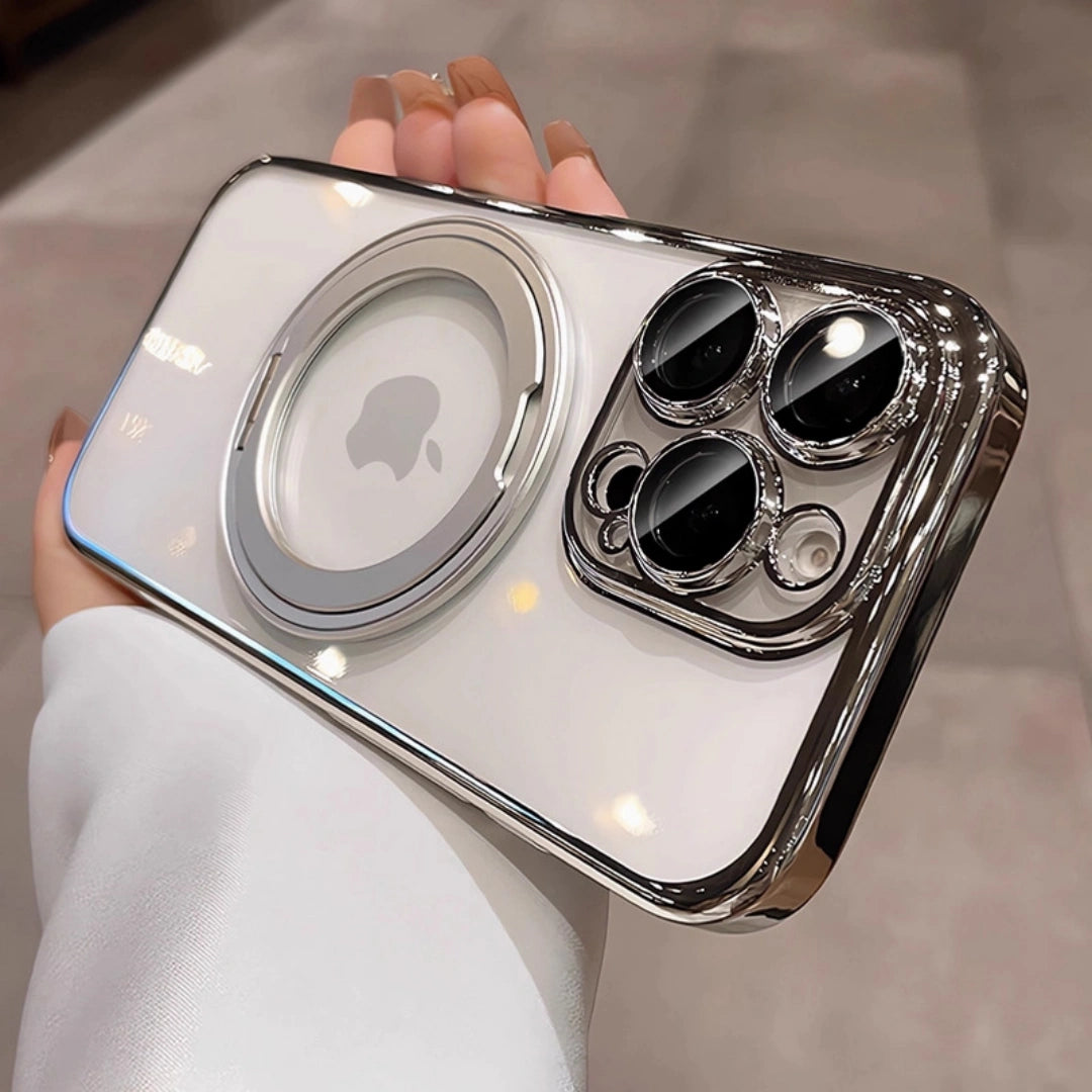 Ameigas Cosmic Orange Glossy Case — Magnetic Stand & 360° Protection