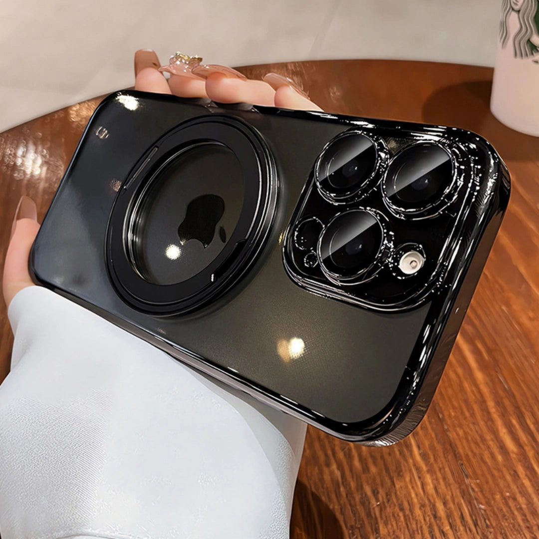 Ameigas Cosmic Orange Glossy Case — Magnetic Stand & 360° Protection