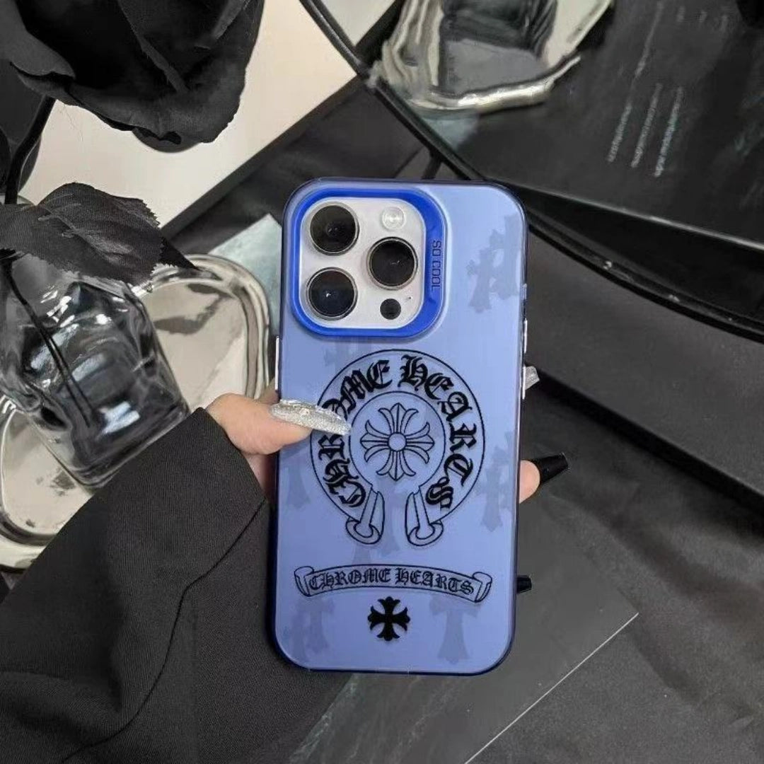 Ameigas Cross Street Style Electroplated iPhone Case for iPhone 17 Pro Max