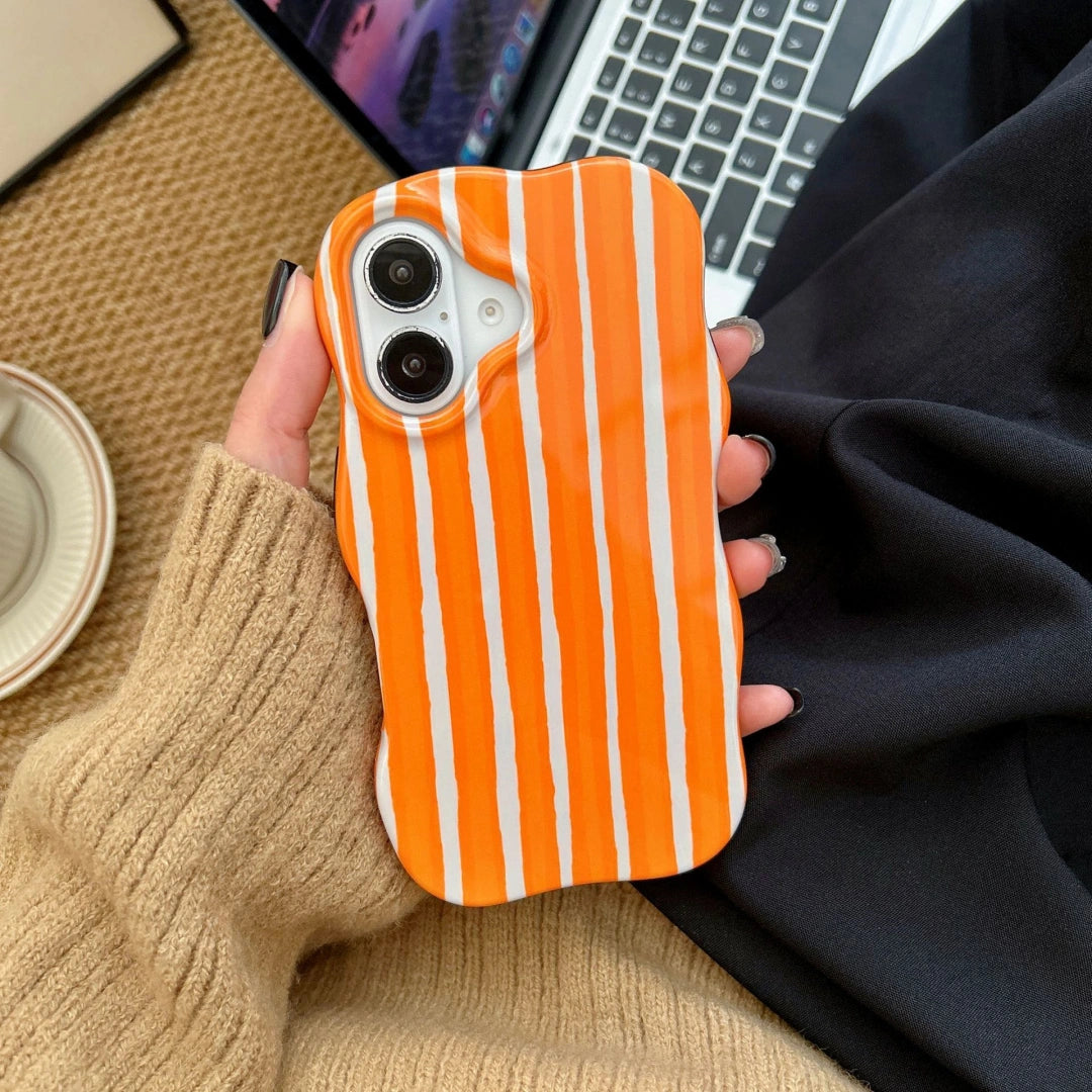 Ameigas Dual-Tone Stripe Case — Minimal INS Film Shell Design