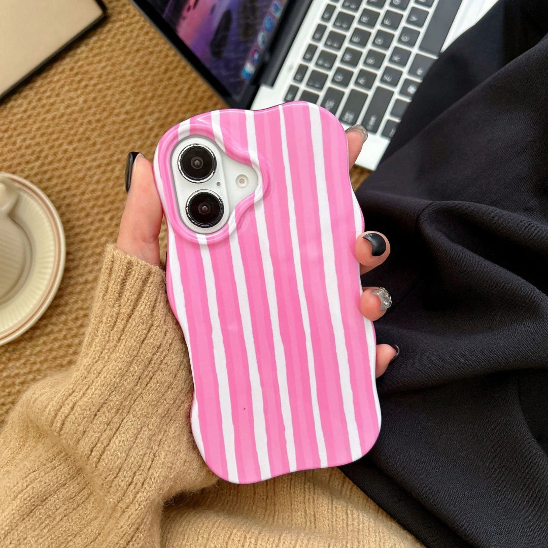 Ameigas Dual-Tone Stripe Case — Minimal INS Film Shell Design