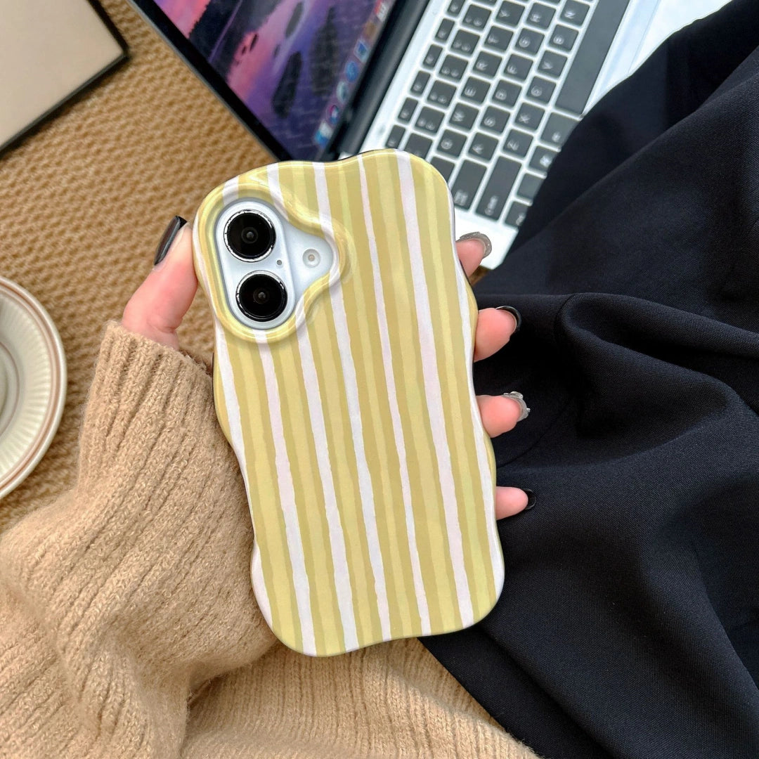 Ameigas Dual-Tone Stripe Case — Minimal INS Film Shell Design