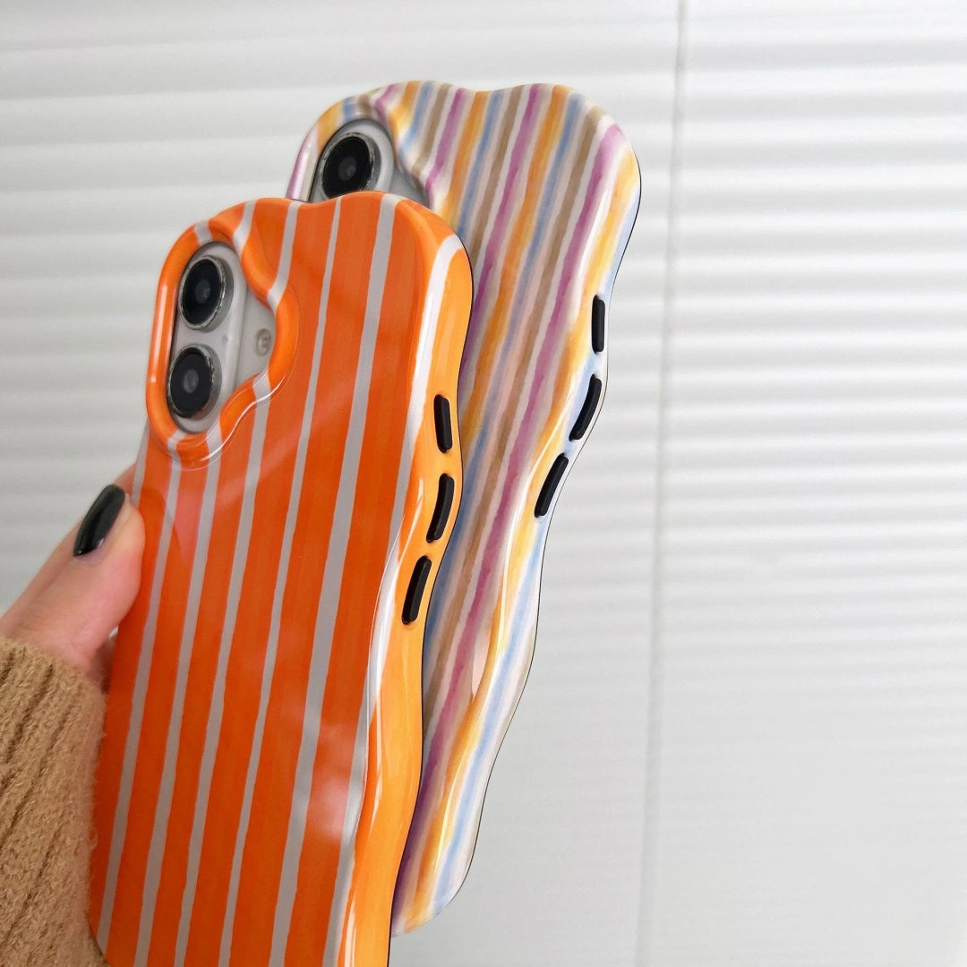 Ameigas Dual-Tone Stripe Case — Minimal INS Film Shell Design