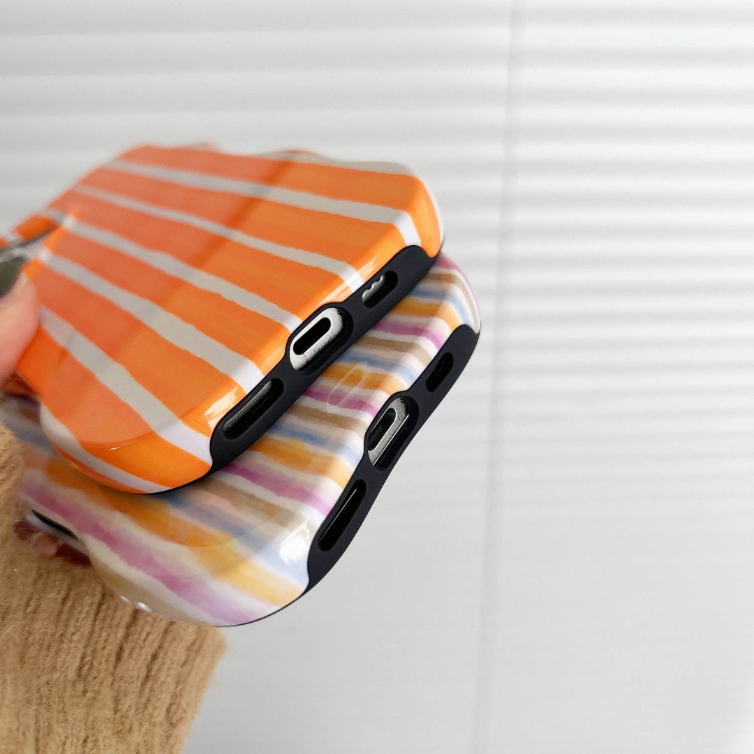 Ameigas Dual-Tone Stripe Case — Minimal INS Film Shell Design