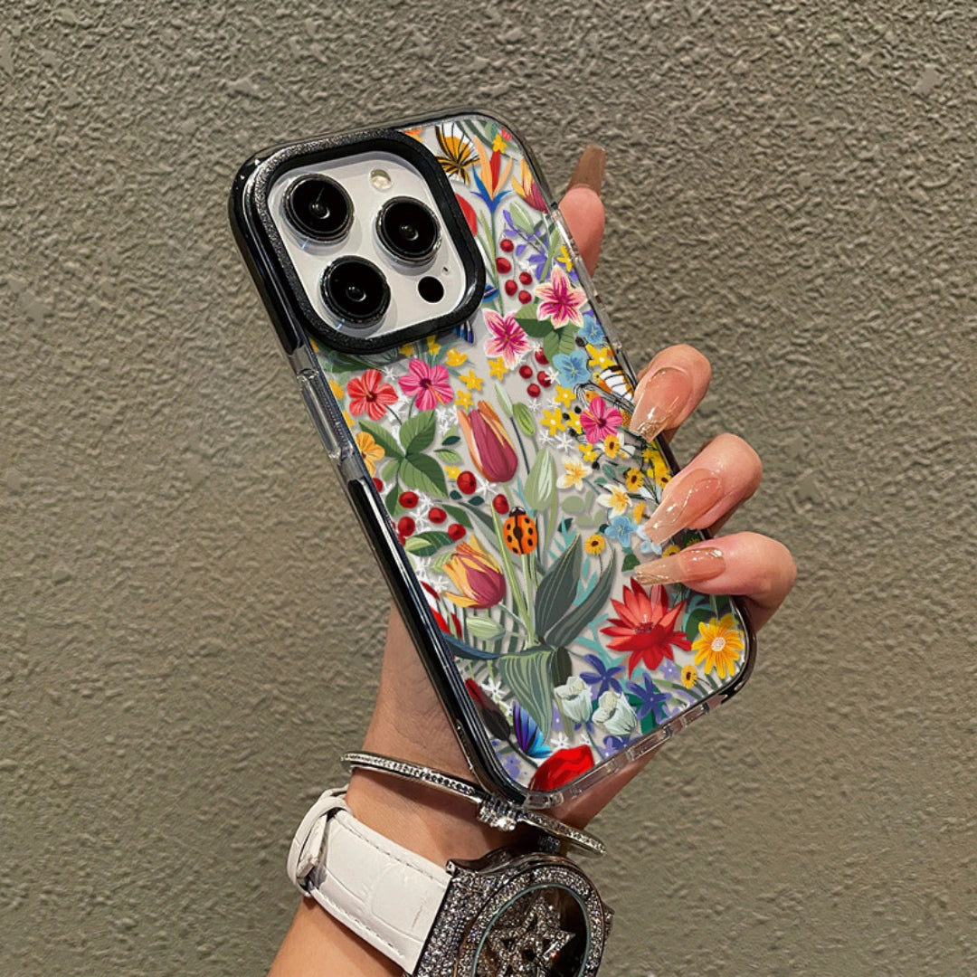 Ameigas Floral Blossom Soft TPU Protective Phone Case