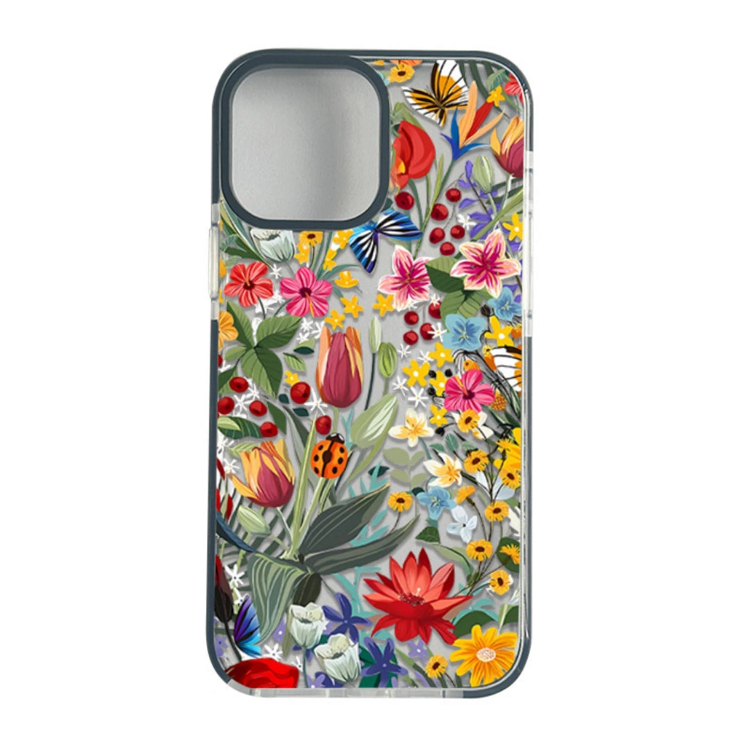 Ameigas Floral Blossom Soft TPU Protective Phone Case