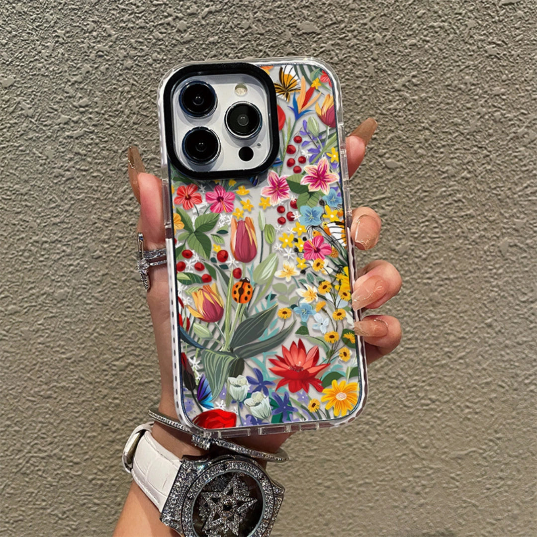 Ameigas Floral Blossom Soft TPU Protective Phone Case