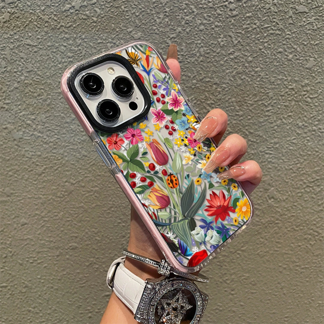 Ameigas Floral Blossom Soft TPU Protective Phone Case