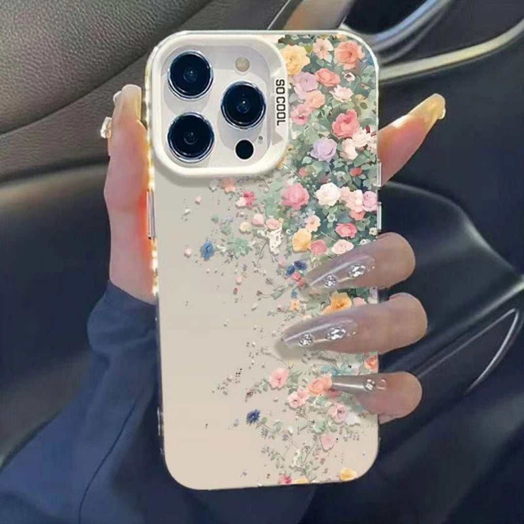 Ameigas Floral Feast Electroplated iPhone Case for iPhone 17 Pro Max