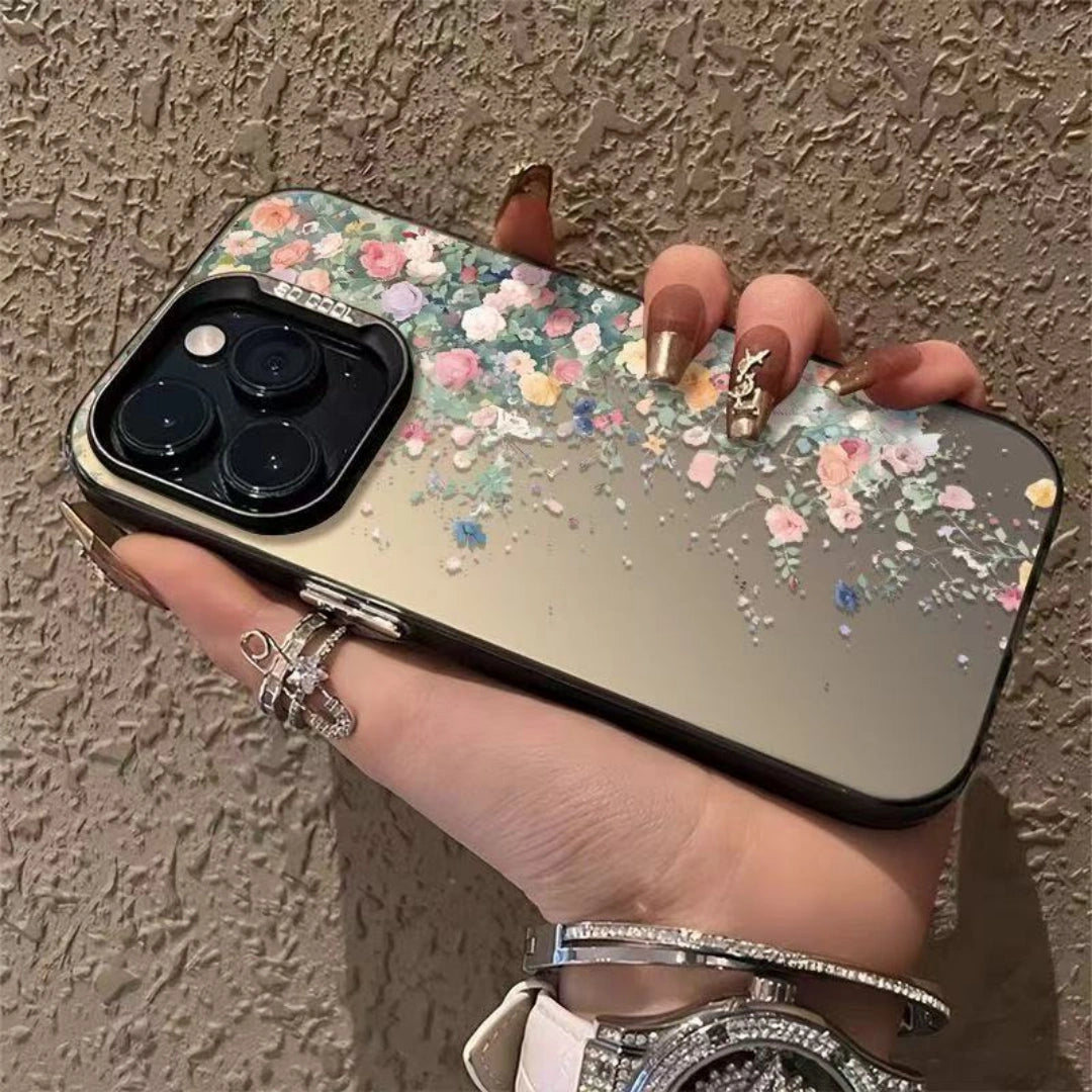 Ameigas Floral Feast Electroplated iPhone Case for iPhone 17 Pro Max