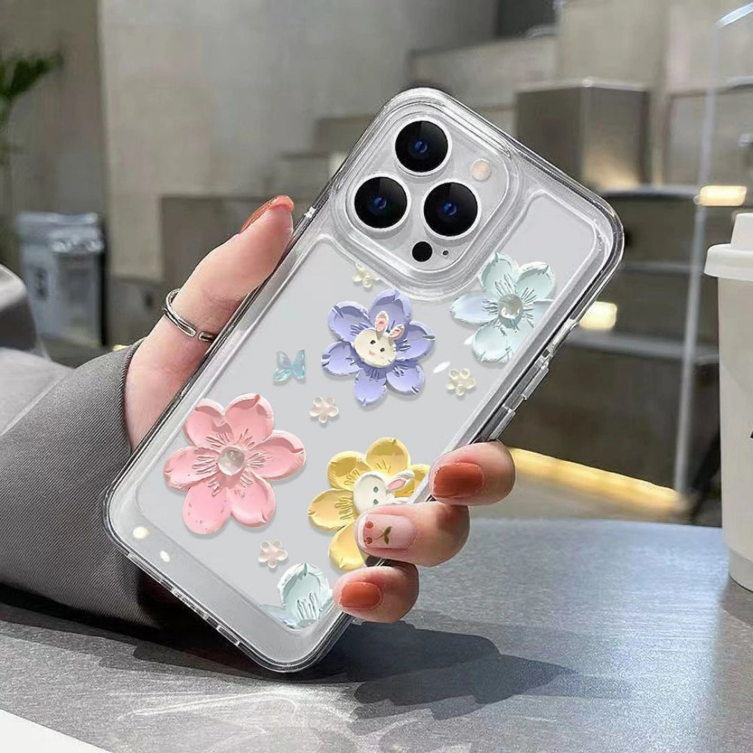 Ameigas Full Bloom Floral Case — Artistic TPU Protective Cover