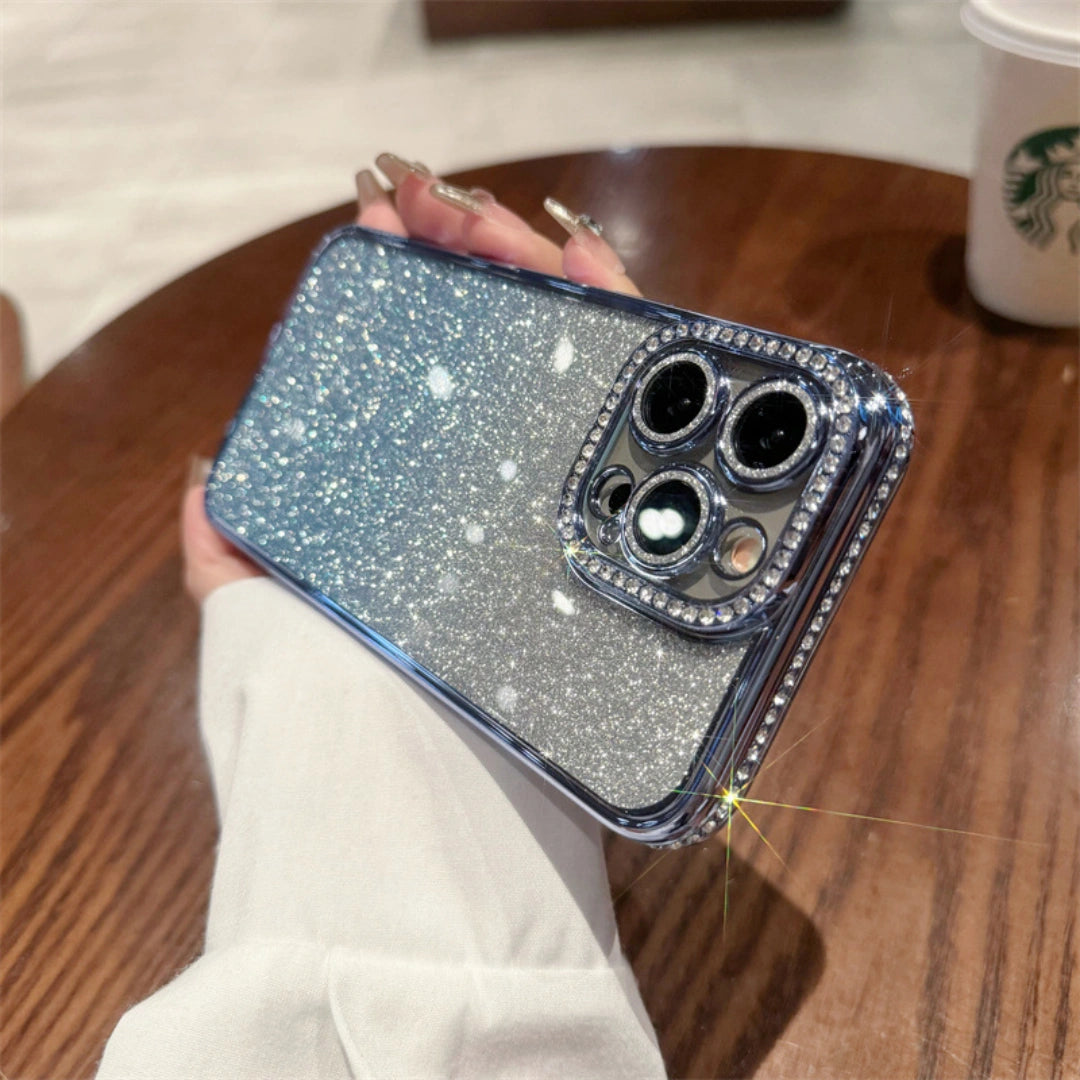 Ameigas Glitter Gradient Electroplated Diamond Phone Case