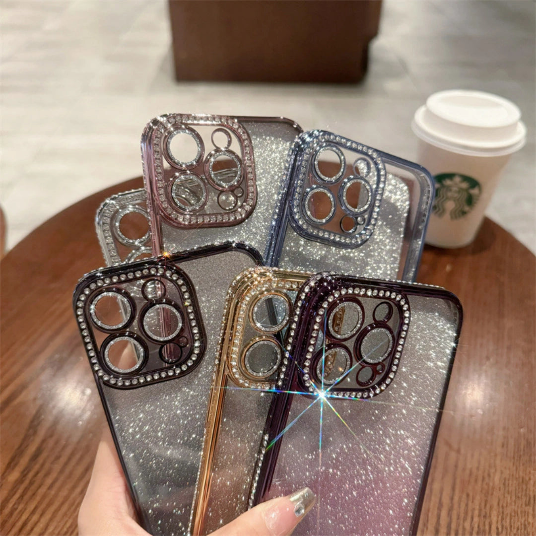 Ameigas Glitter Gradient Electroplated Diamond Phone Case