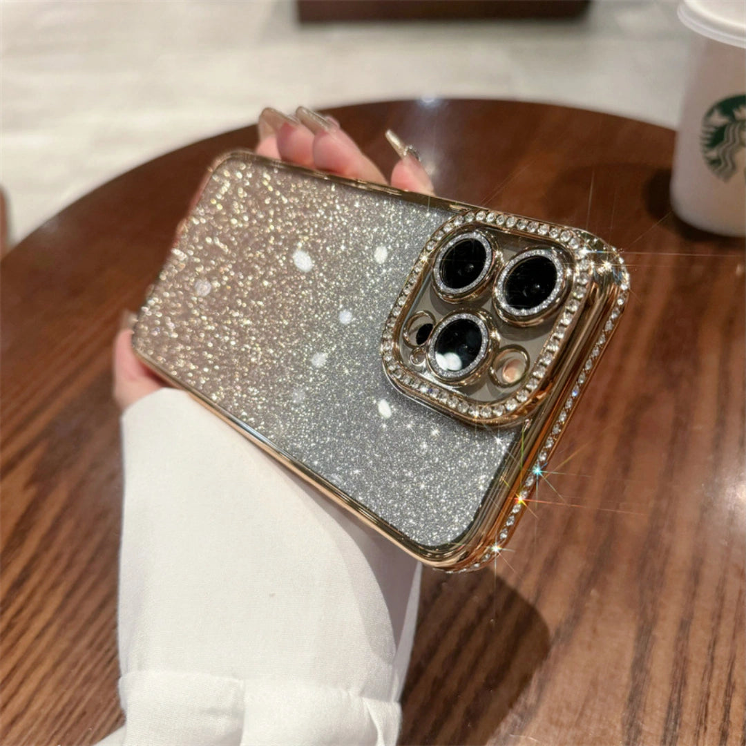 Ameigas Glitter Gradient Electroplated Diamond Phone Case