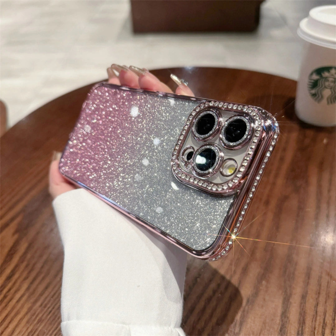 Ameigas Glitter Gradient Electroplated Diamond Phone Case