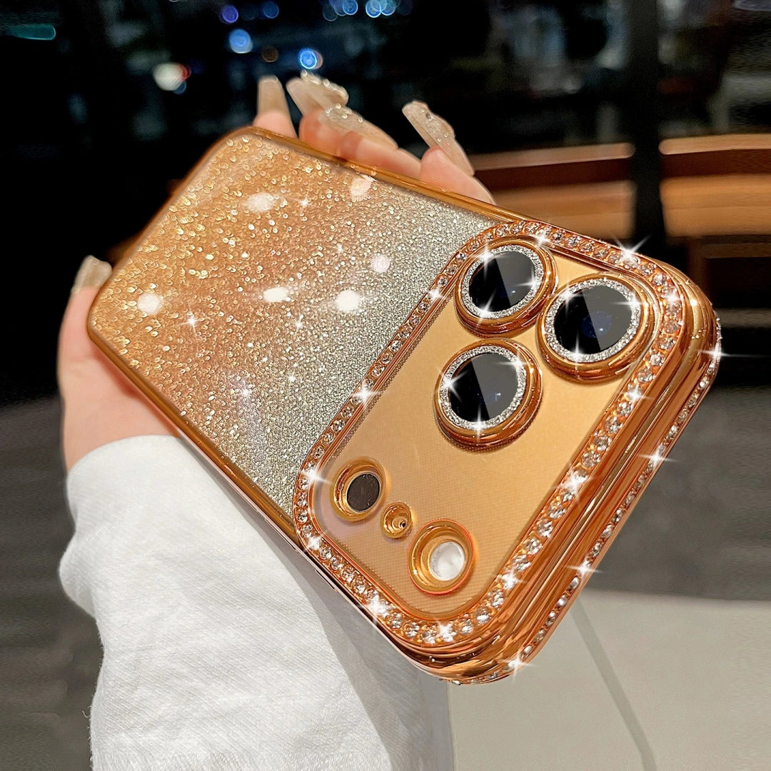 Ameigas Glitter Gradient Electroplated Diamond Phone Case