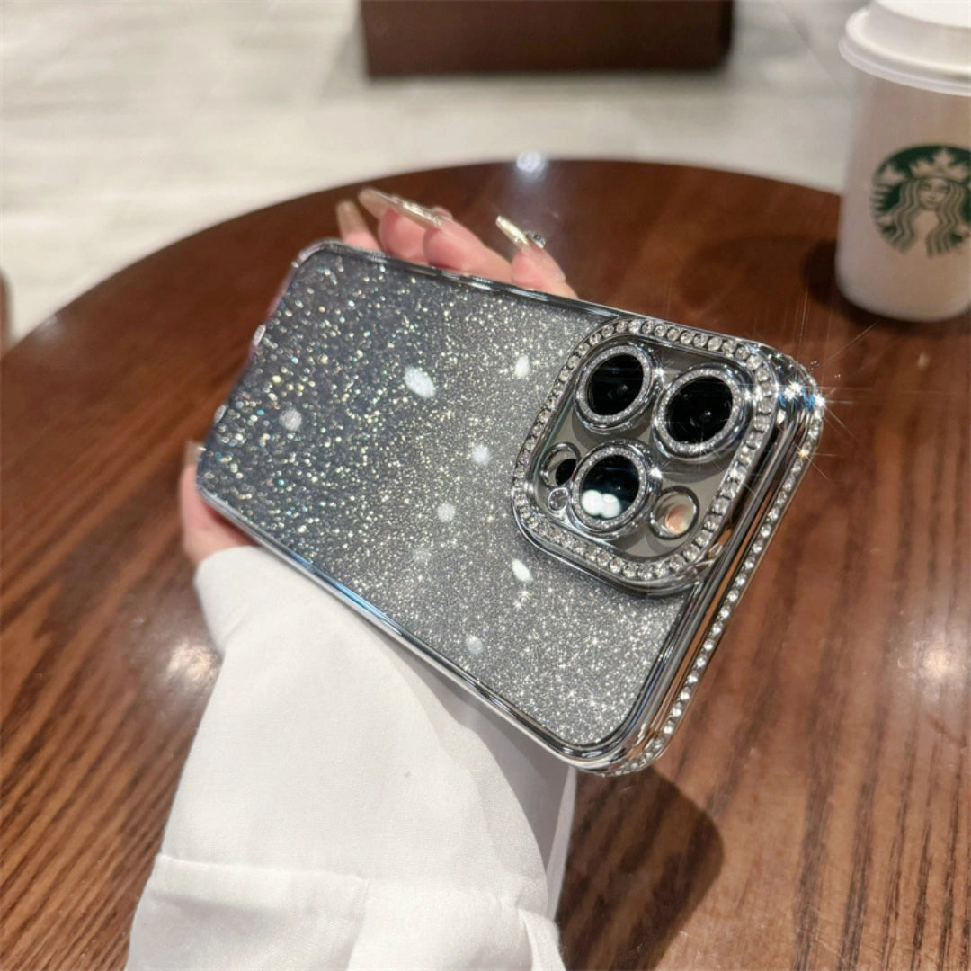 Ameigas Glitter Gradient Electroplated Diamond Phone Case