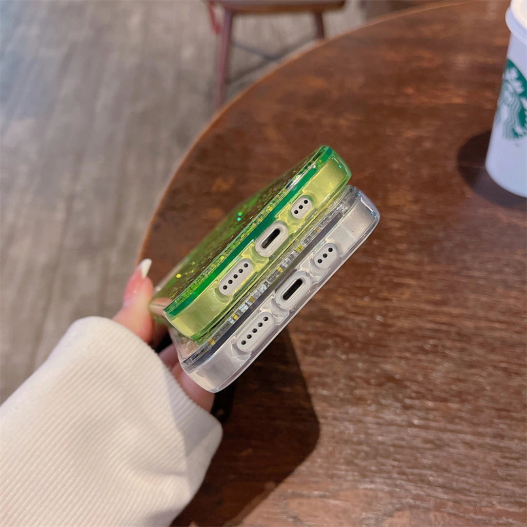 Ameigas Glitter Liquid Magnetic Case — Sparkling Flowing Elegance