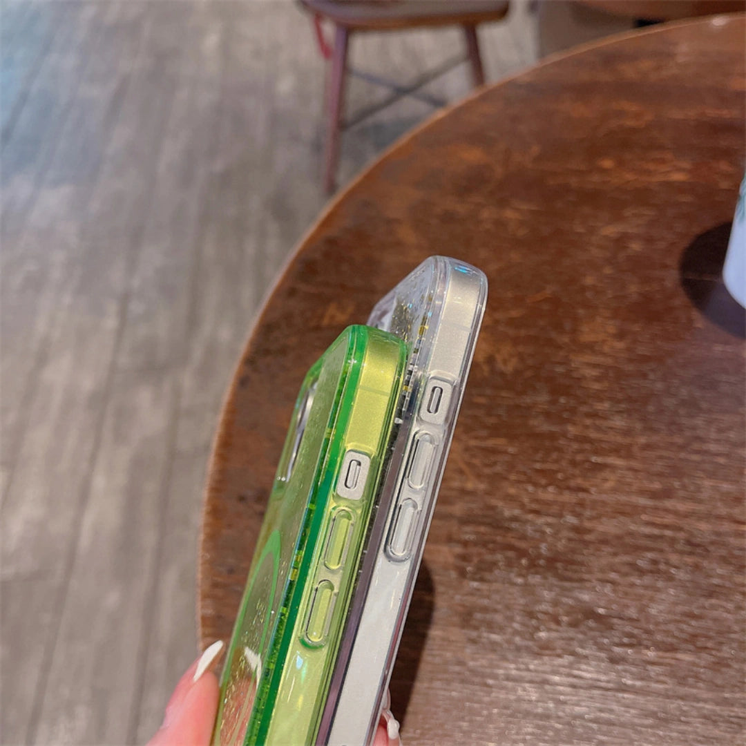 Ameigas Glitter Liquid Magnetic Case — Sparkling Flowing Elegance