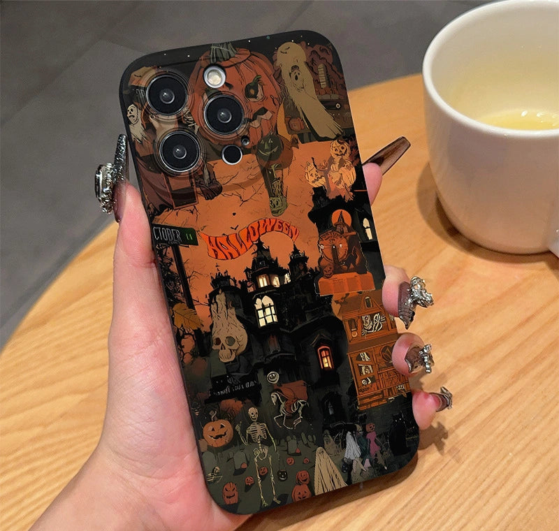 Ameigas Halloween Ghost & Monster TPU Matte iPhone Case for iPhone
