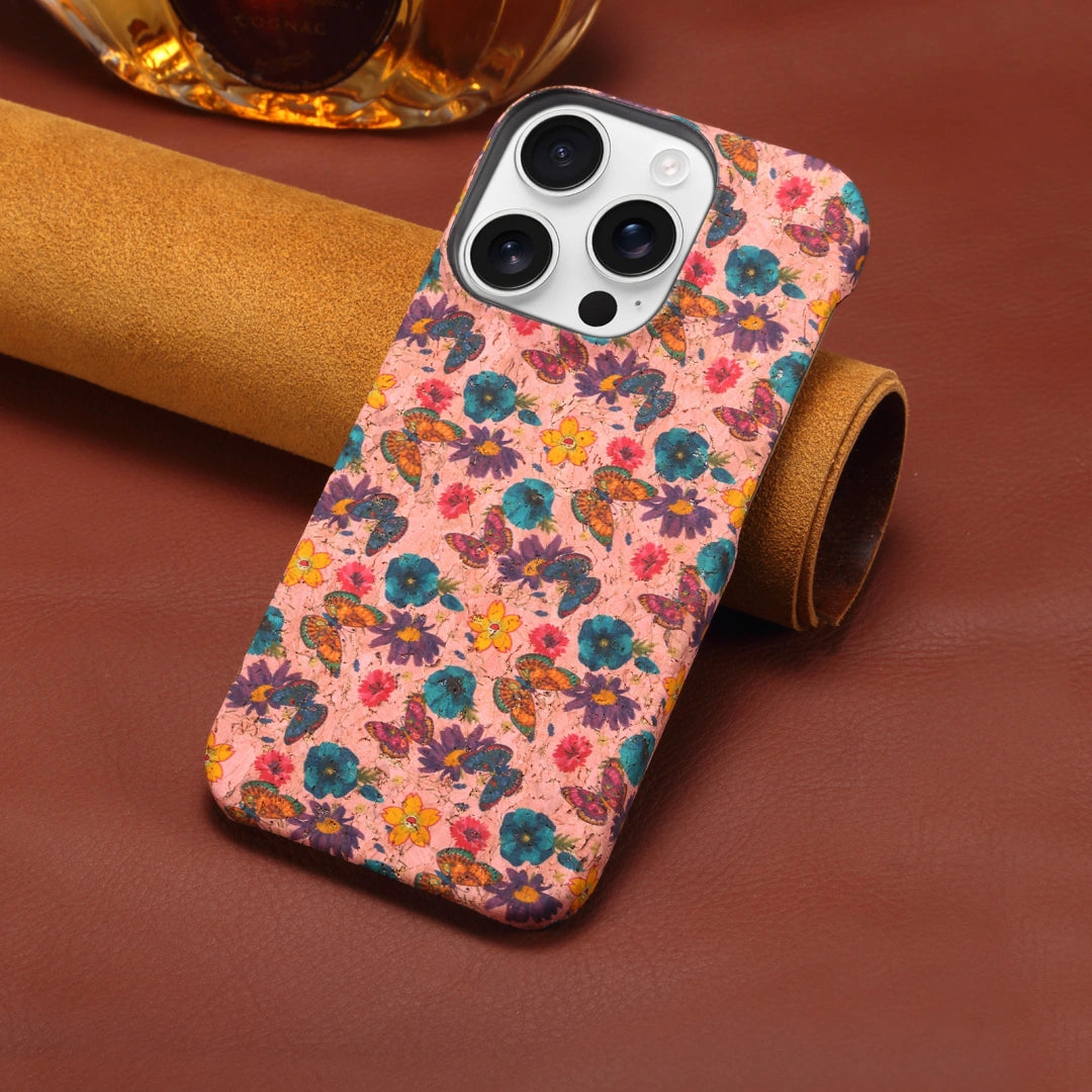 Ameigas Handmade Cork Half-Edge Protective Phone Case