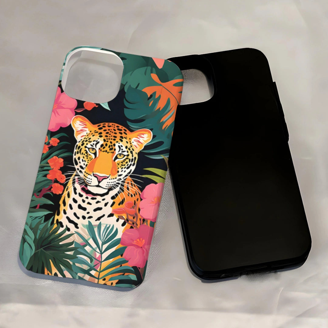 Ameigas Leopard Print Dual-Layer Protective Phone Case
