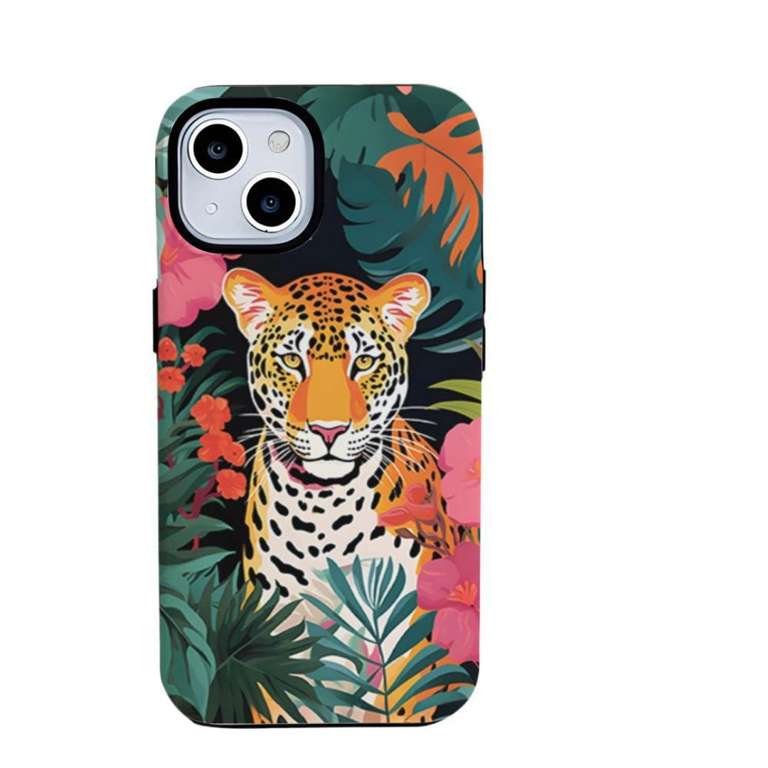 Ameigas Leopard Print Dual-Layer Protective Phone Case