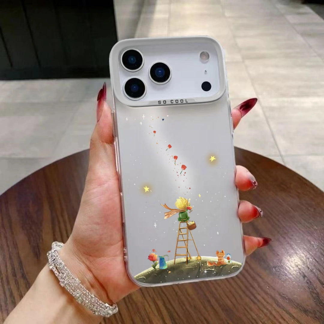 Ameigas Little Prince Laser Silver PC Protective Phone Case