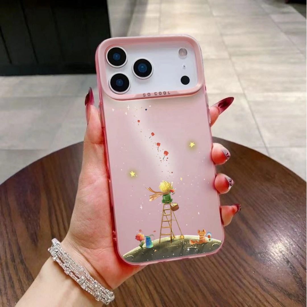 Ameigas Little Prince Laser Silver PC Protective Phone Case