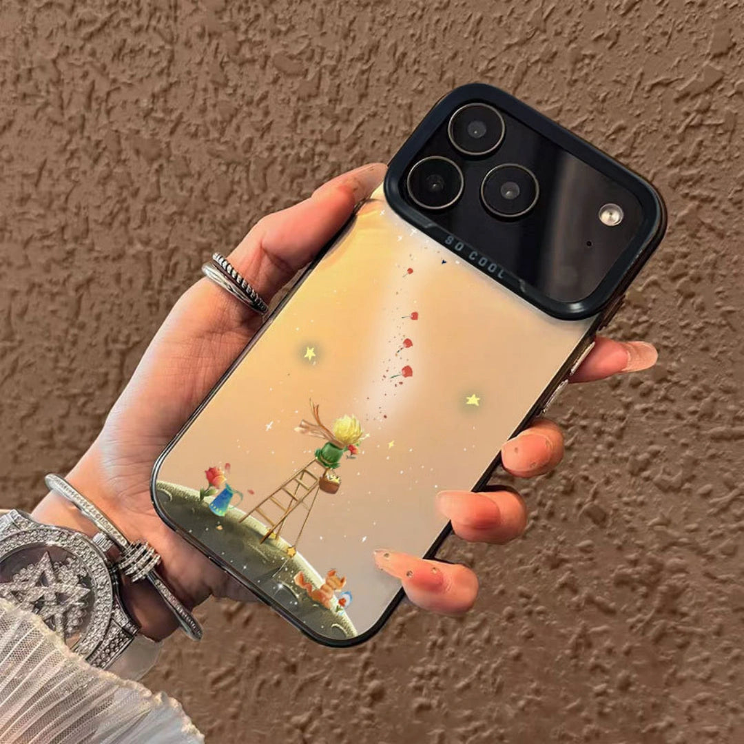 Ameigas Little Prince Laser Silver PC Protective Phone Case