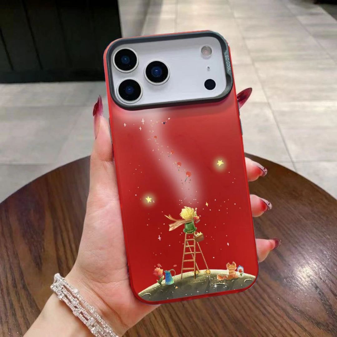 Ameigas Little Prince Laser Silver PC Protective Phone Case