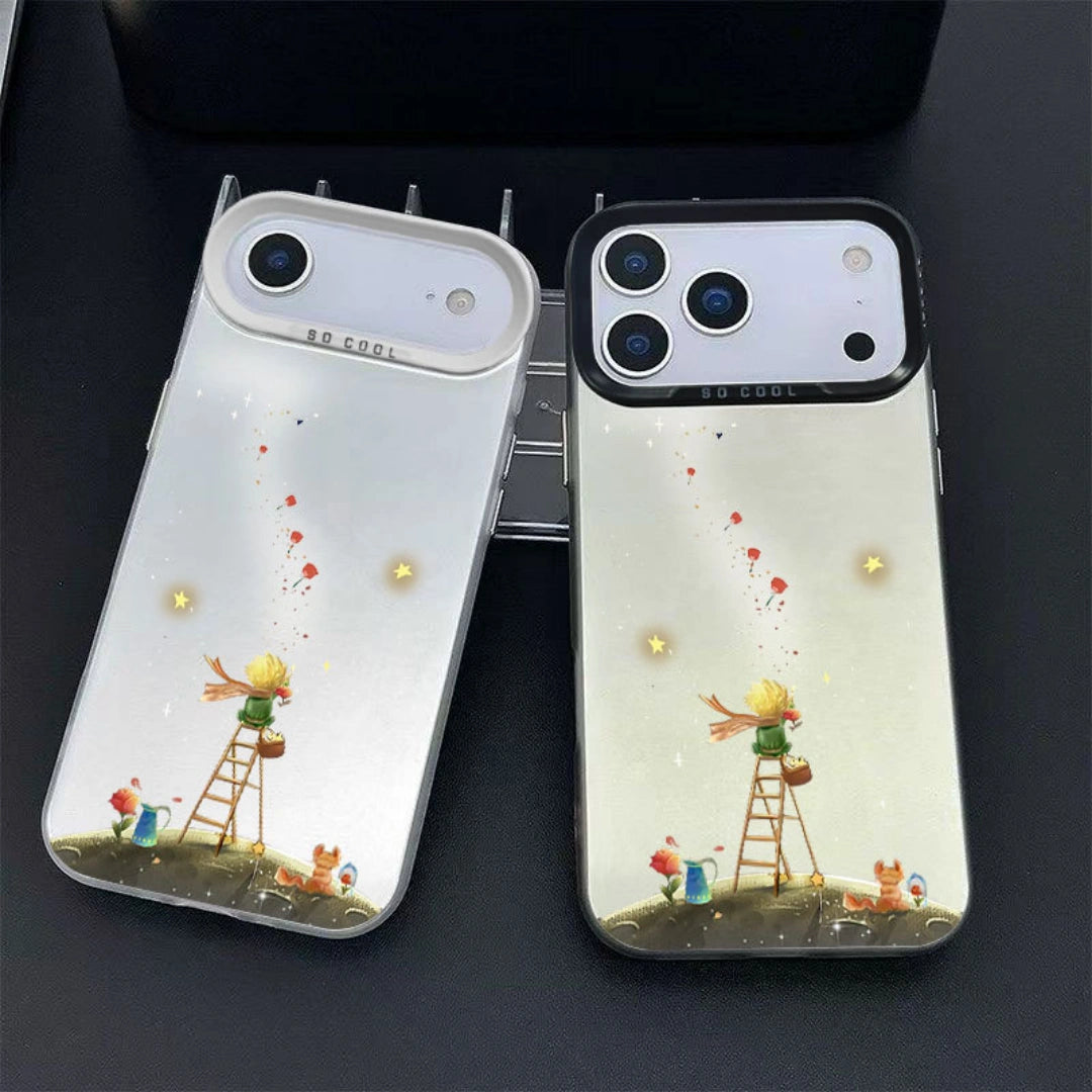 Ameigas Little Prince Laser Silver PC Protective Phone Case