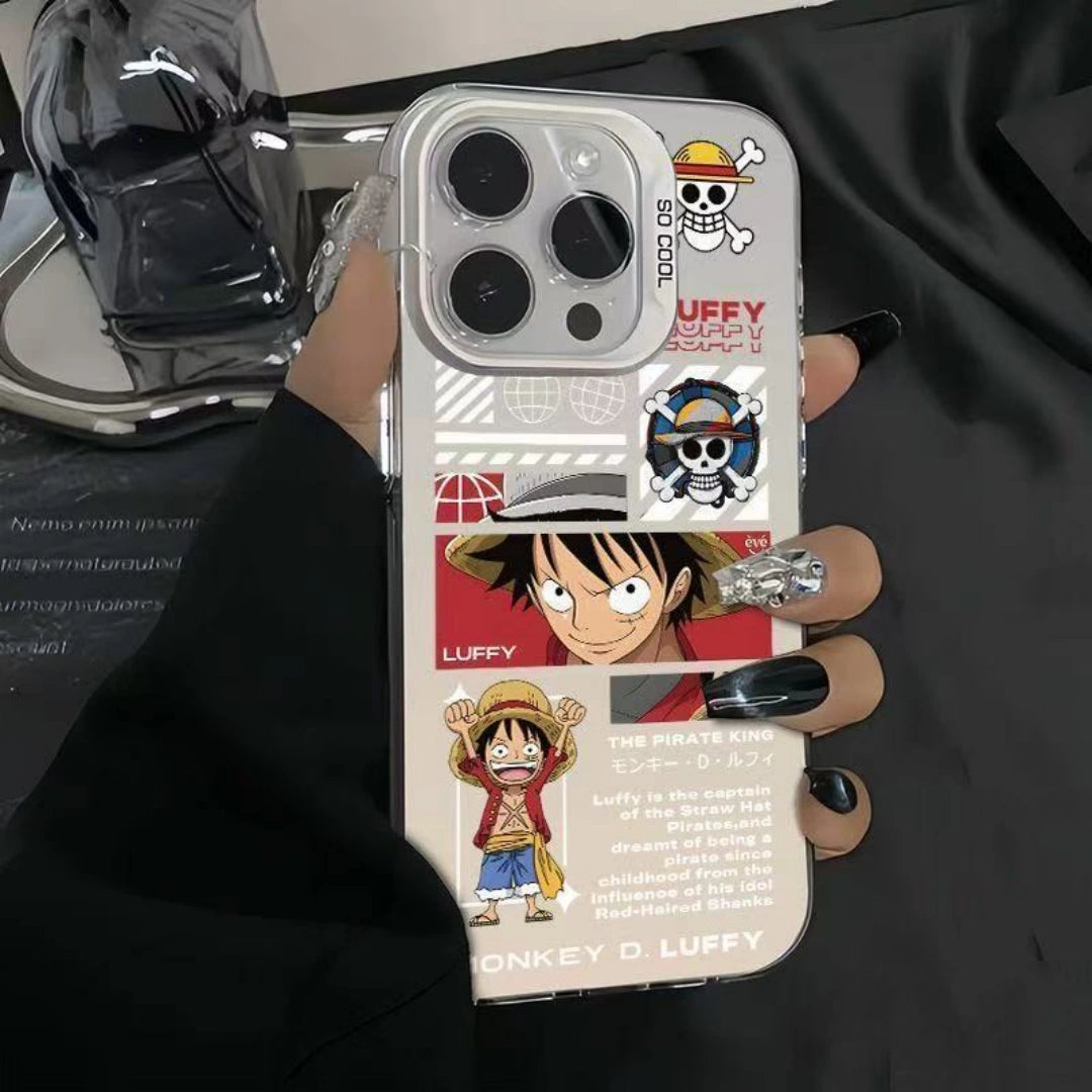 Ameigas Luffy Pirate Electroplated iPhone Case for iPhone 17 Pro Max
