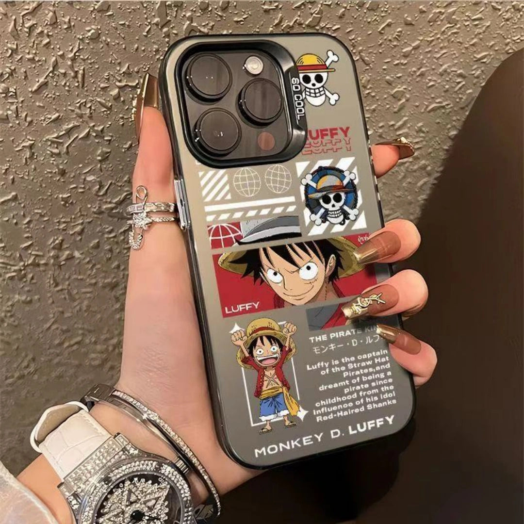Ameigas Luffy Pirate Electroplated iPhone Case for iPhone 17 Pro Max