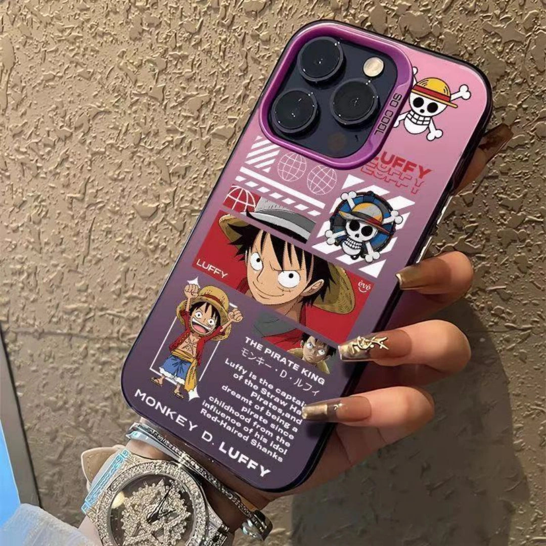 Ameigas Luffy Pirate Electroplated iPhone Case for iPhone 17 Pro Max