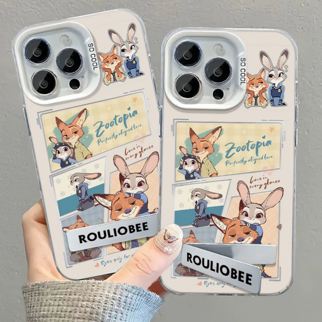 Ameigas Nick & Judy Moonlight Silver Acrylic Phone Case