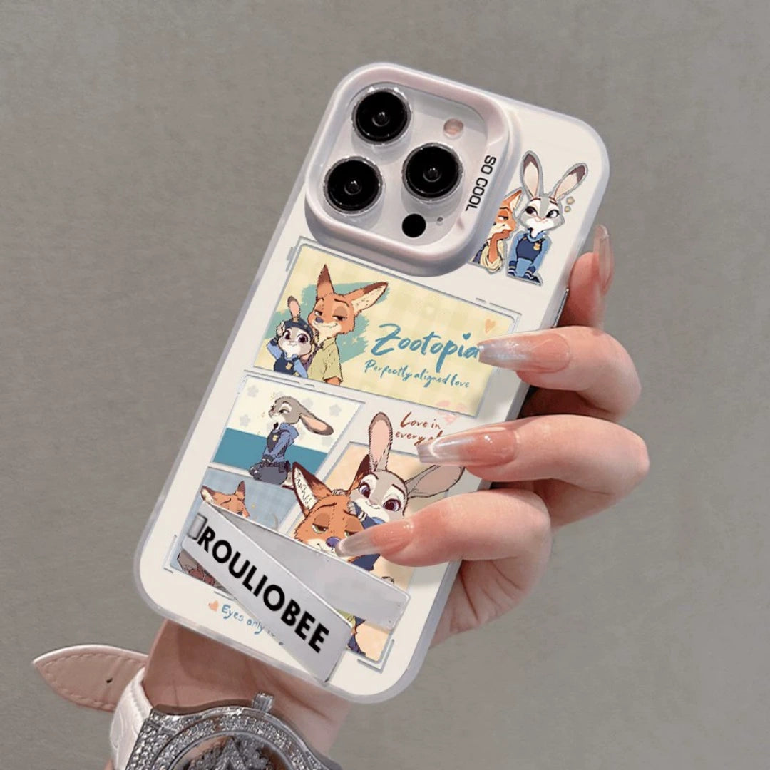 Ameigas Nick & Judy Moonlight Silver Acrylic Phone Case
