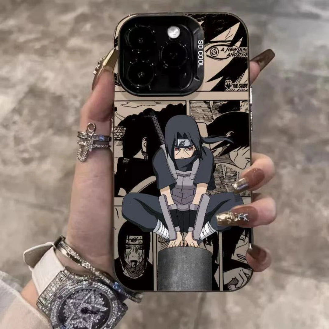 Ameigas Ninja Manga Style Electroplated iPhone Case for iPhone 17 Pro Max