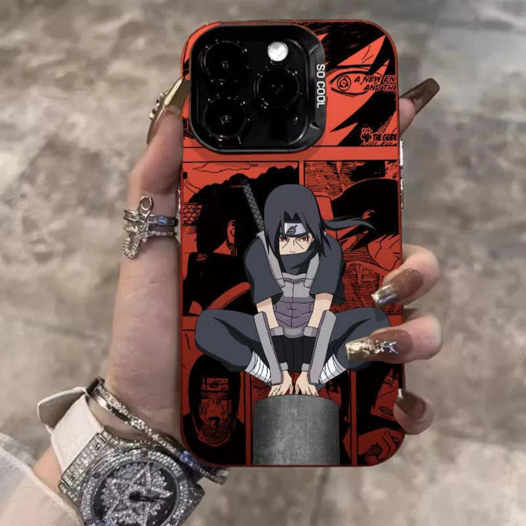 Ameigas Ninja Manga Style Electroplated iPhone Case for iPhone 17 Pro Max